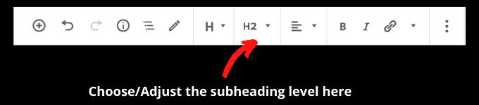 Choose_Adjust the subheading level here