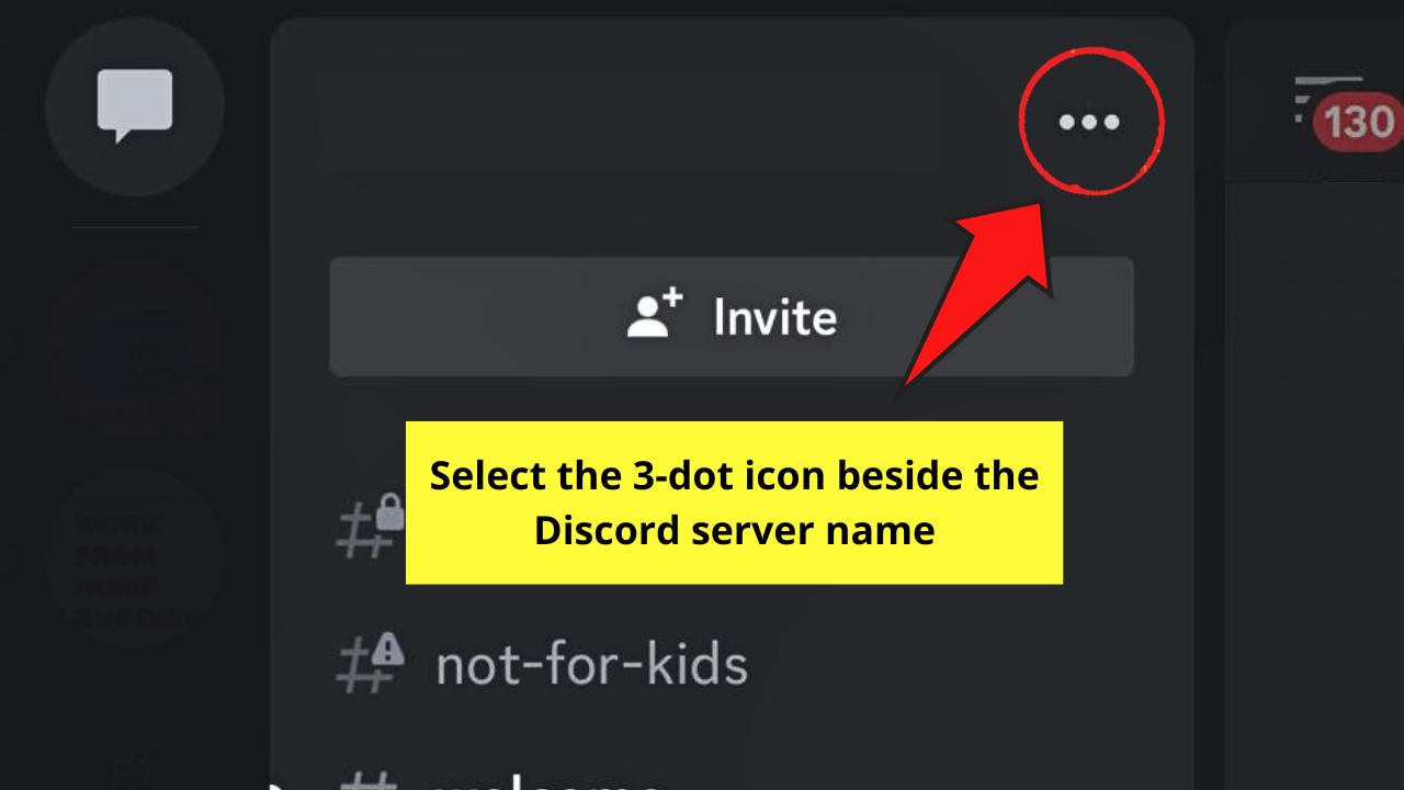 How to Add a Channel on Discord Mobile Step 1