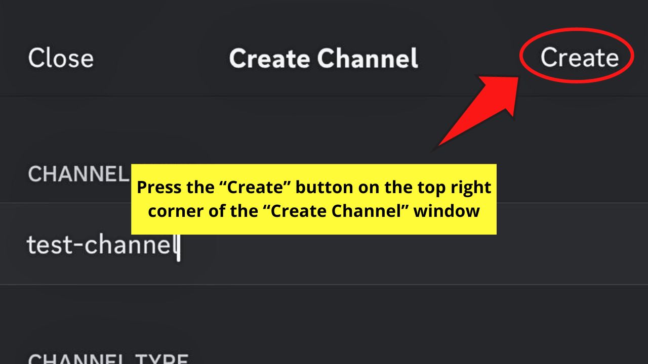 How to Add a Channel on Discord Mobile Step 5