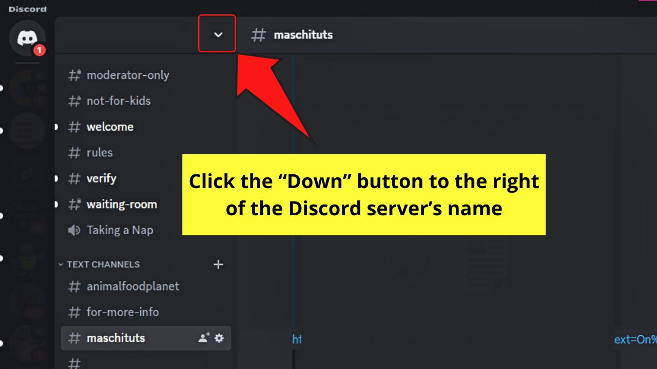 How to Add a Channel on Discord Step 1