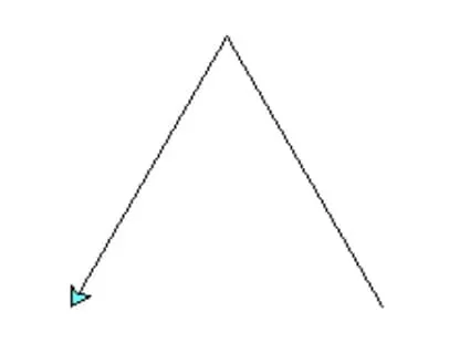 Draw a triangle in Python Step 2
