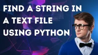 Find a string in a text file using Python