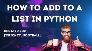 How to add to a list in Python