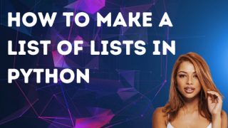 How to make a list of lists in Python
