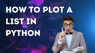 How to plot a list in Python