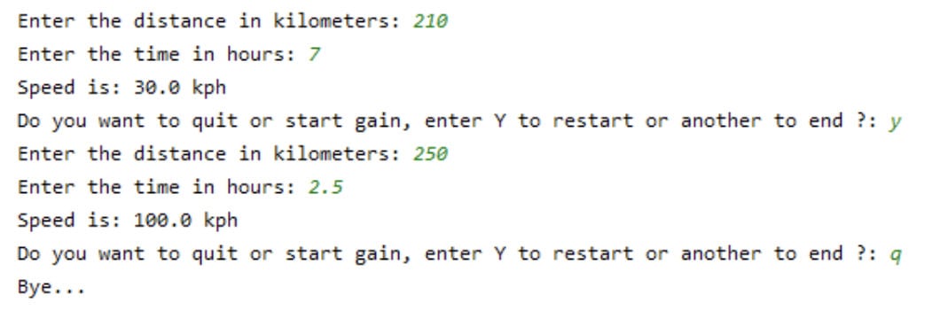 Looping back in Python result of function approach