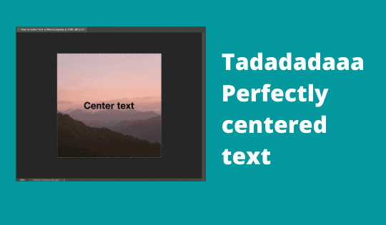 Perfectly centered text