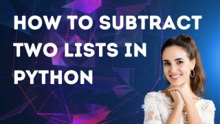 How to subtract two lists in python