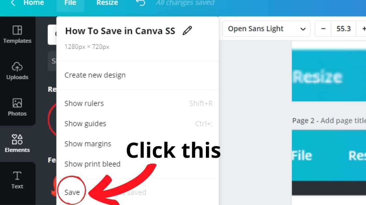 how to save presentation in canva