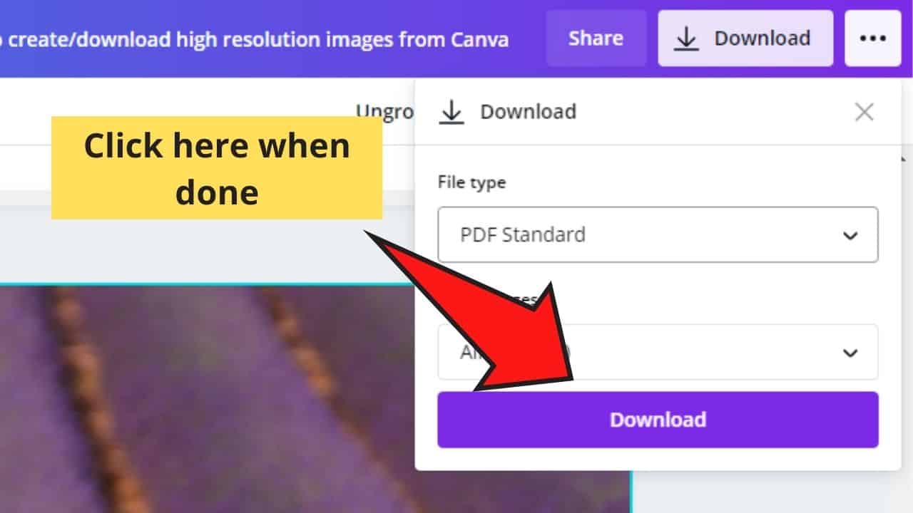 How To Download Pics in High Res (with 300 DPI) from Canva
