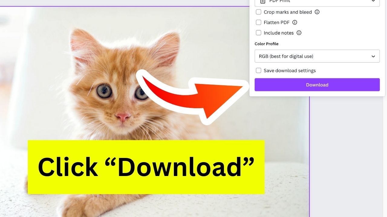 How to Download with 300 DPI in Canva Step 4