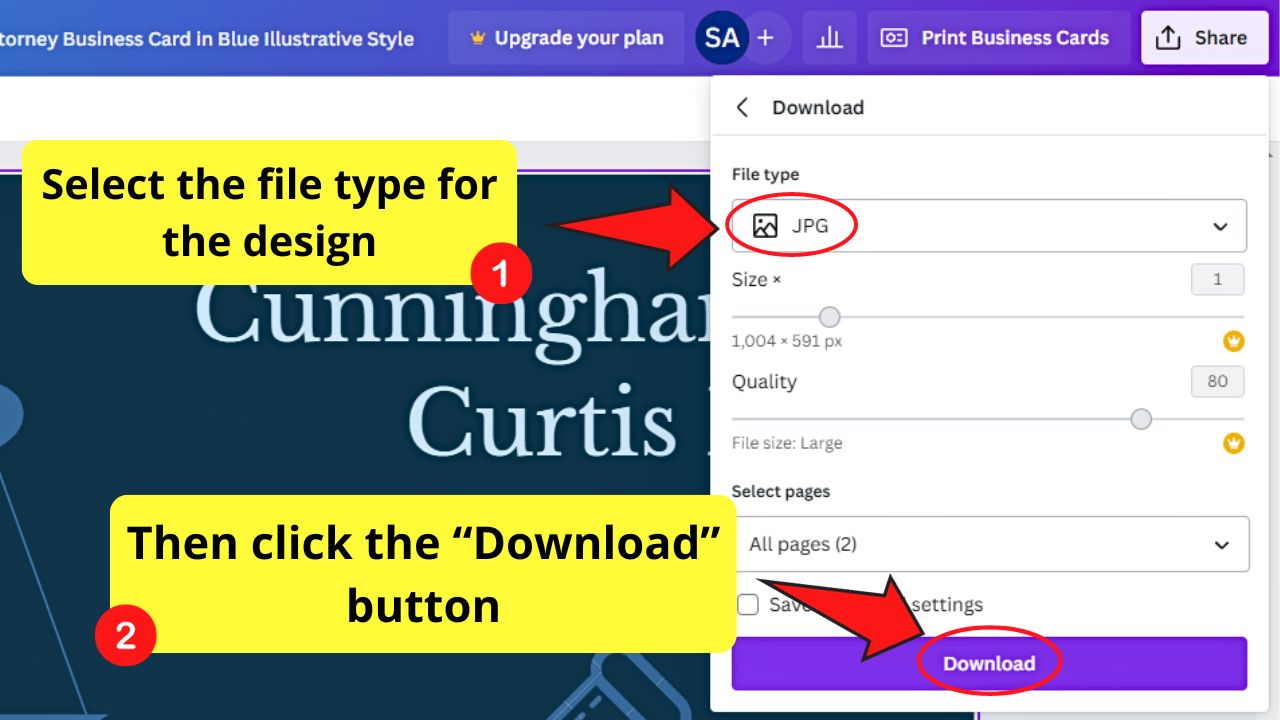 How to Remove the Canva Watermark Step 3