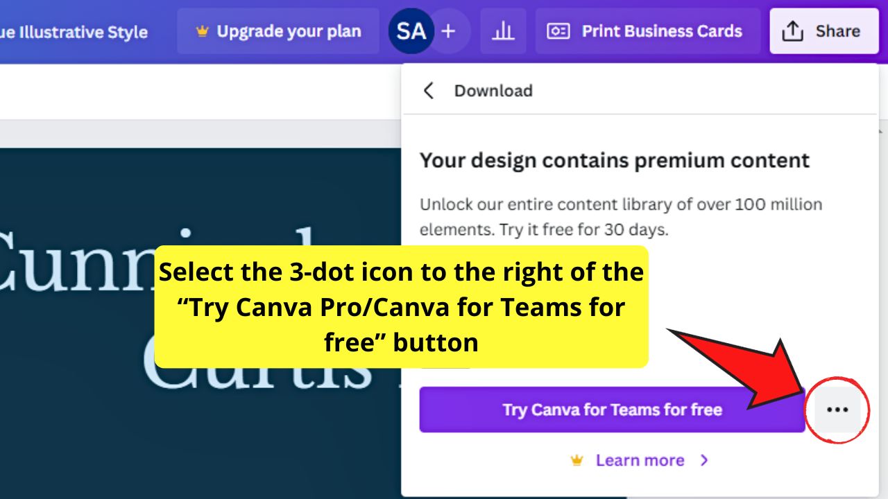 How to Remove the Canva Watermark Step 5