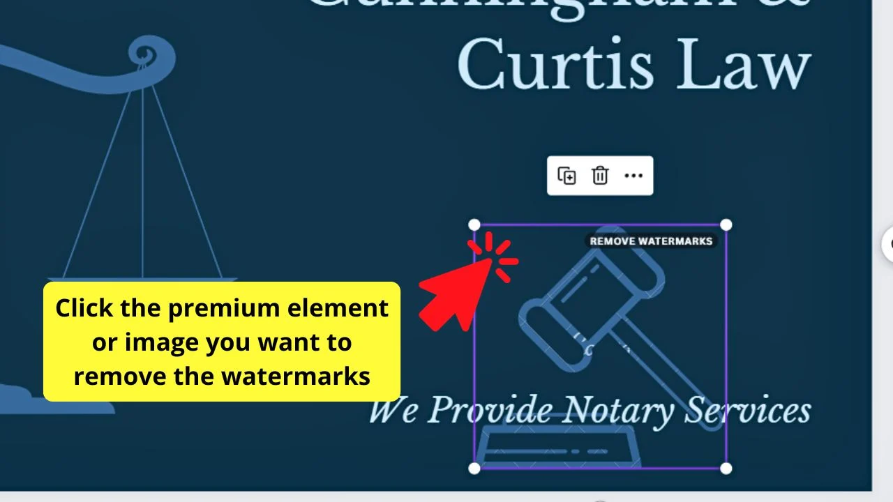 How to Remove the Canva Watermark Using the Remove Watermarks Option Step 1