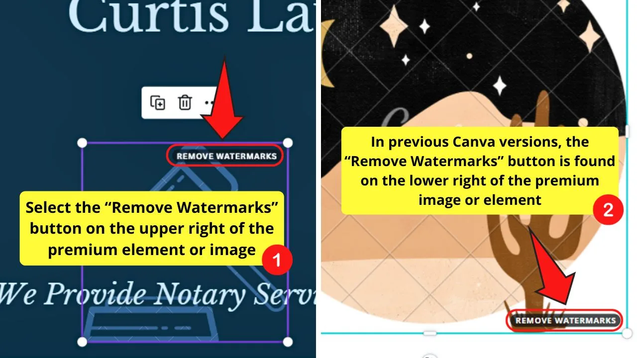 How to Remove the Canva Watermark Using the Remove Watermarks Option Step 2
