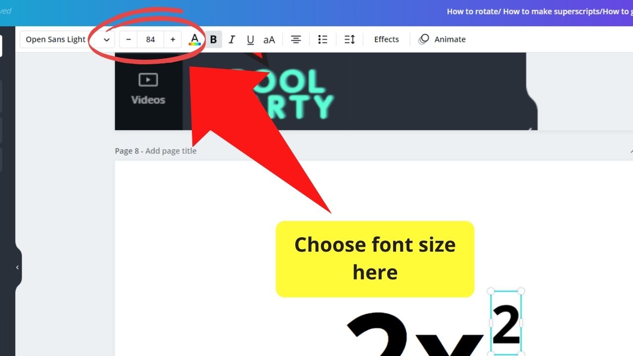 how to make type an exponent in word