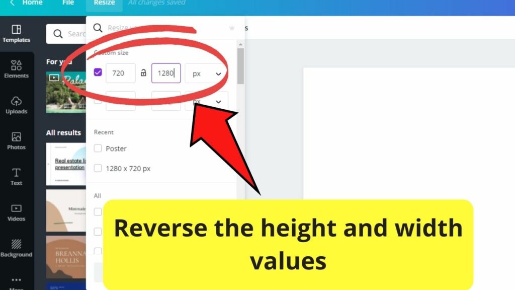 How To Size In Canva