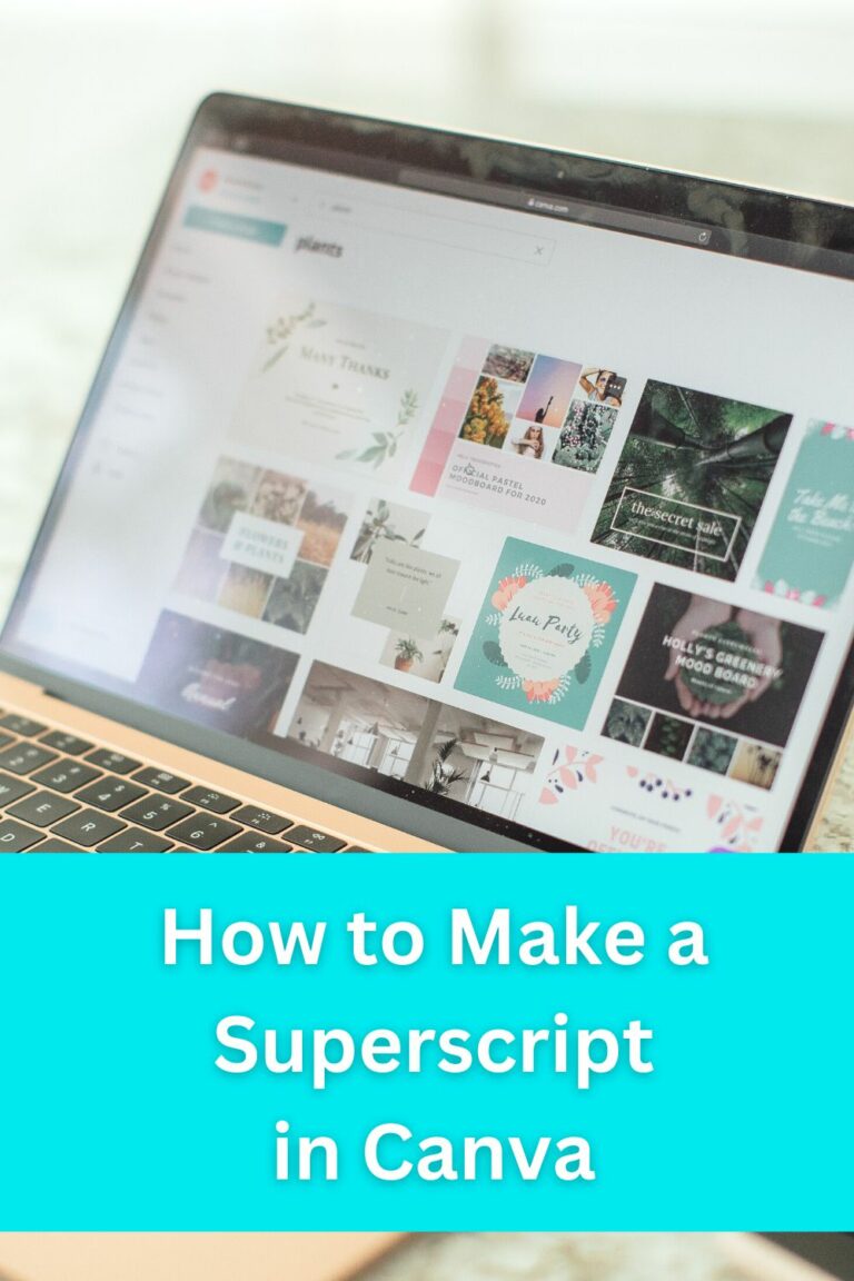 Make A Superscript In Canva — Quick Guide