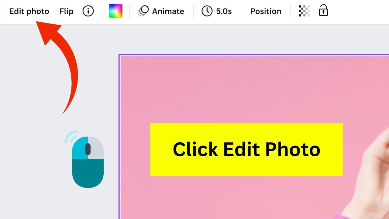 How to Sharpen an Image in Canva Step 2