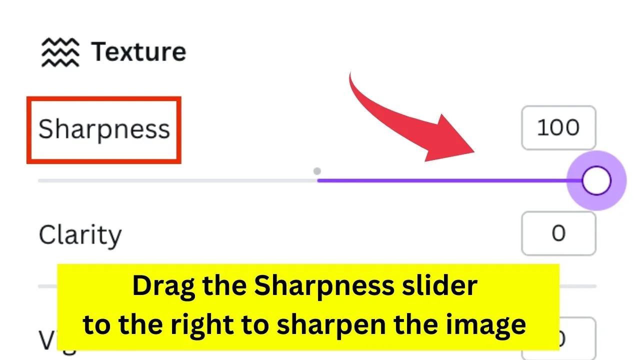 How to Sharpen an Image in Canva Step 4