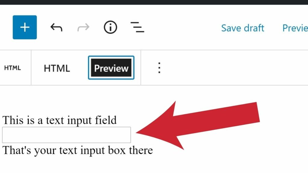 how to add text box in wordpress