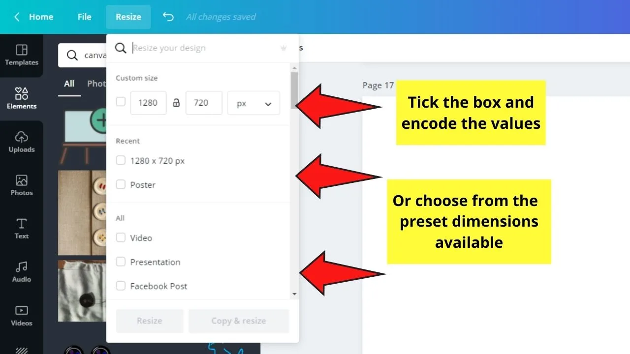 Choosing New Design Dimensions