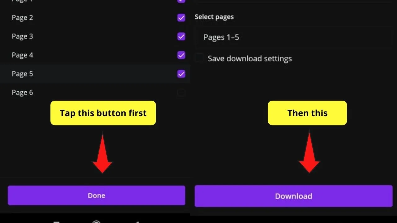 Downloading into Android Device