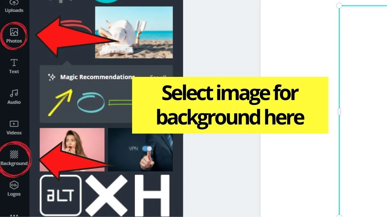 Choosing Background Image