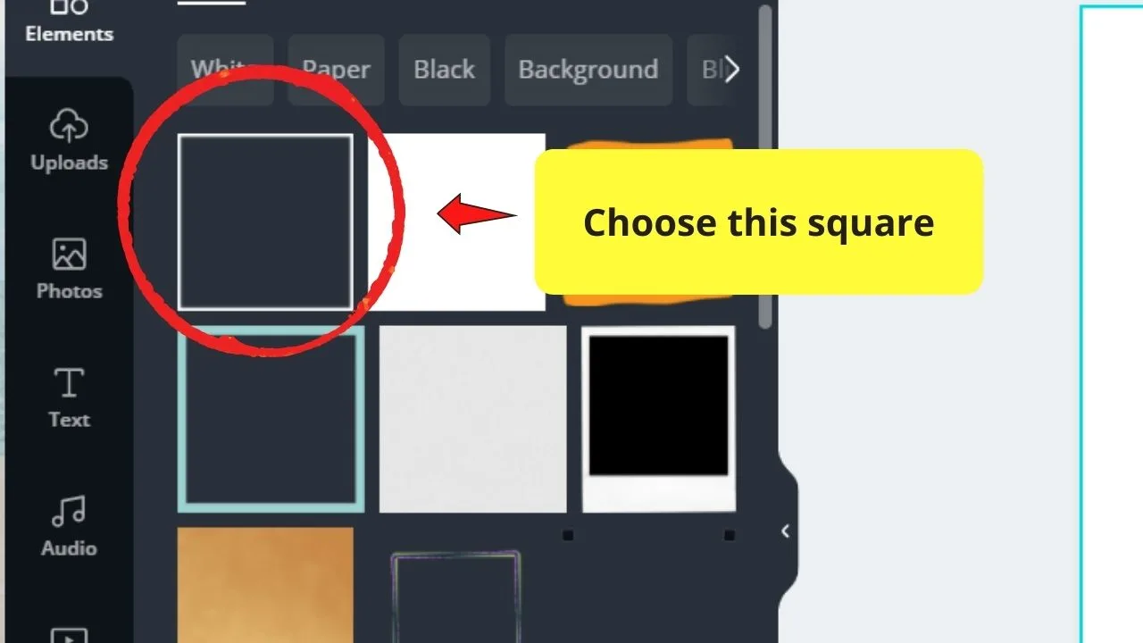How to Evenly Space Elements in Canva Using a Square Step 3