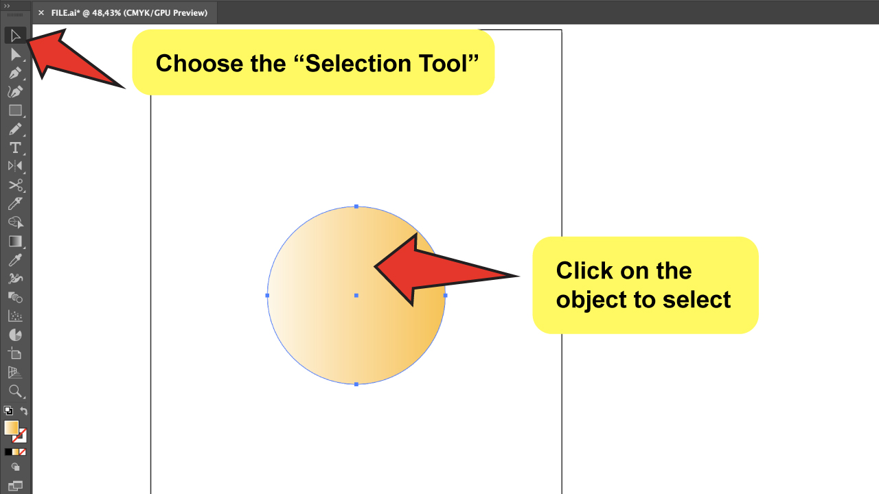 Create Drop Shadows in Illustrator Step 1