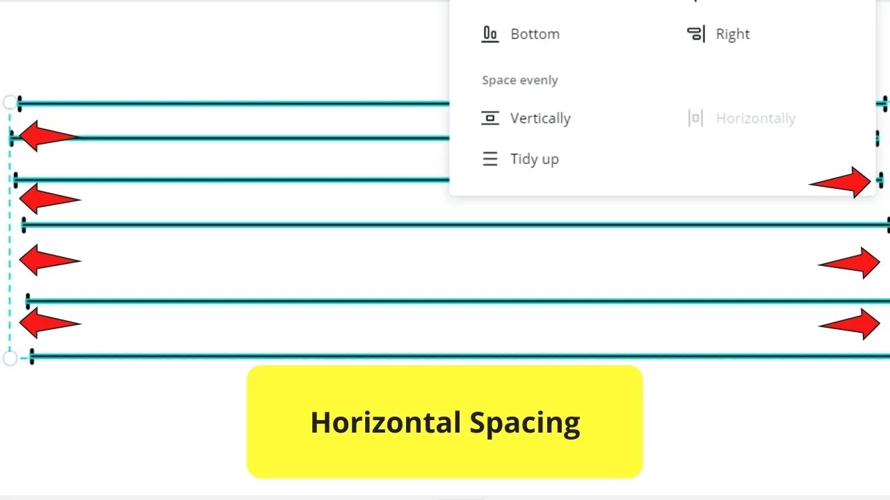 Horizontally