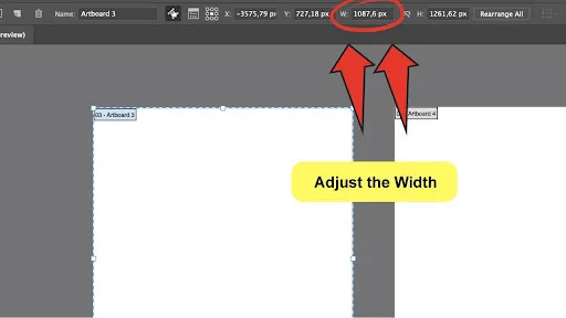 How To Change The Canvas Size in Illustrator Step 4