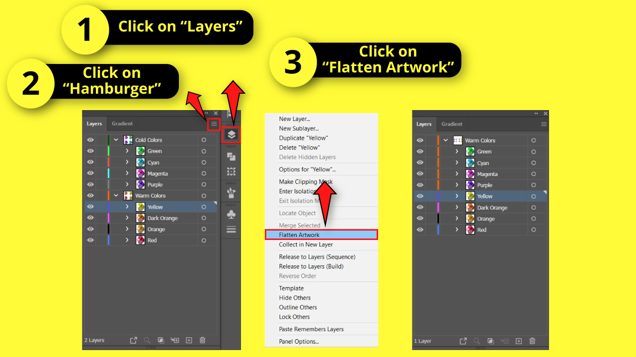 How to Add All Layers in Illustrator