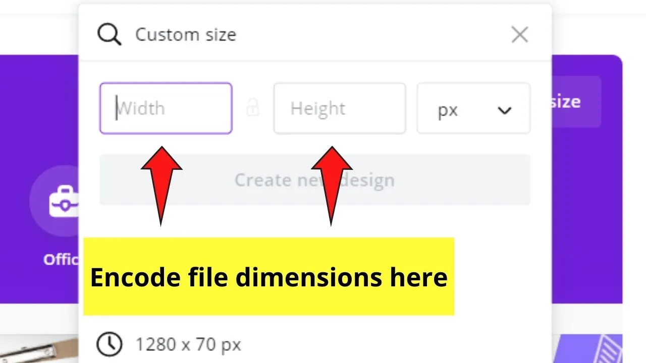 Inputting Design Dimensions