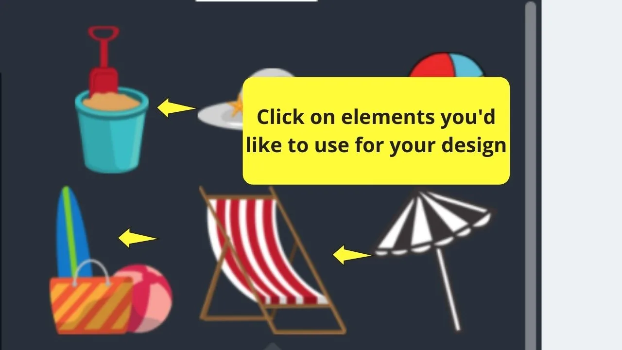 How to Evenly Space Elements in Canva Using Purple Guide Lines Step 2