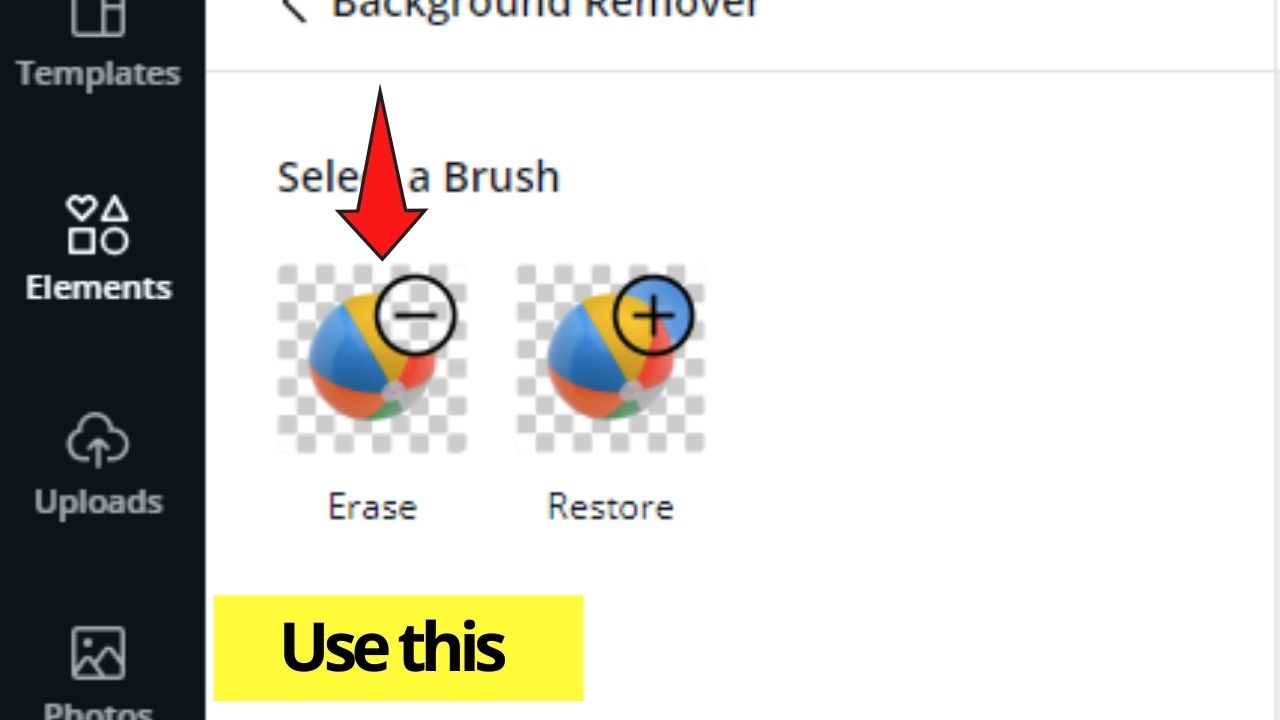 How To Remove Part Of A Picture On Canva