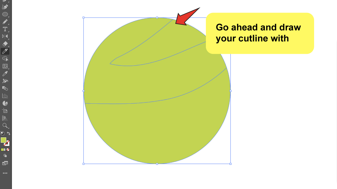 Use the Illustrator-Knife Tool Step 4