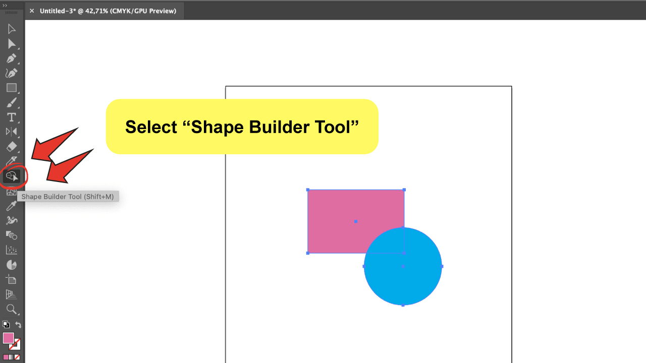 Use the Illustrator Shape Builder Tool Step 2