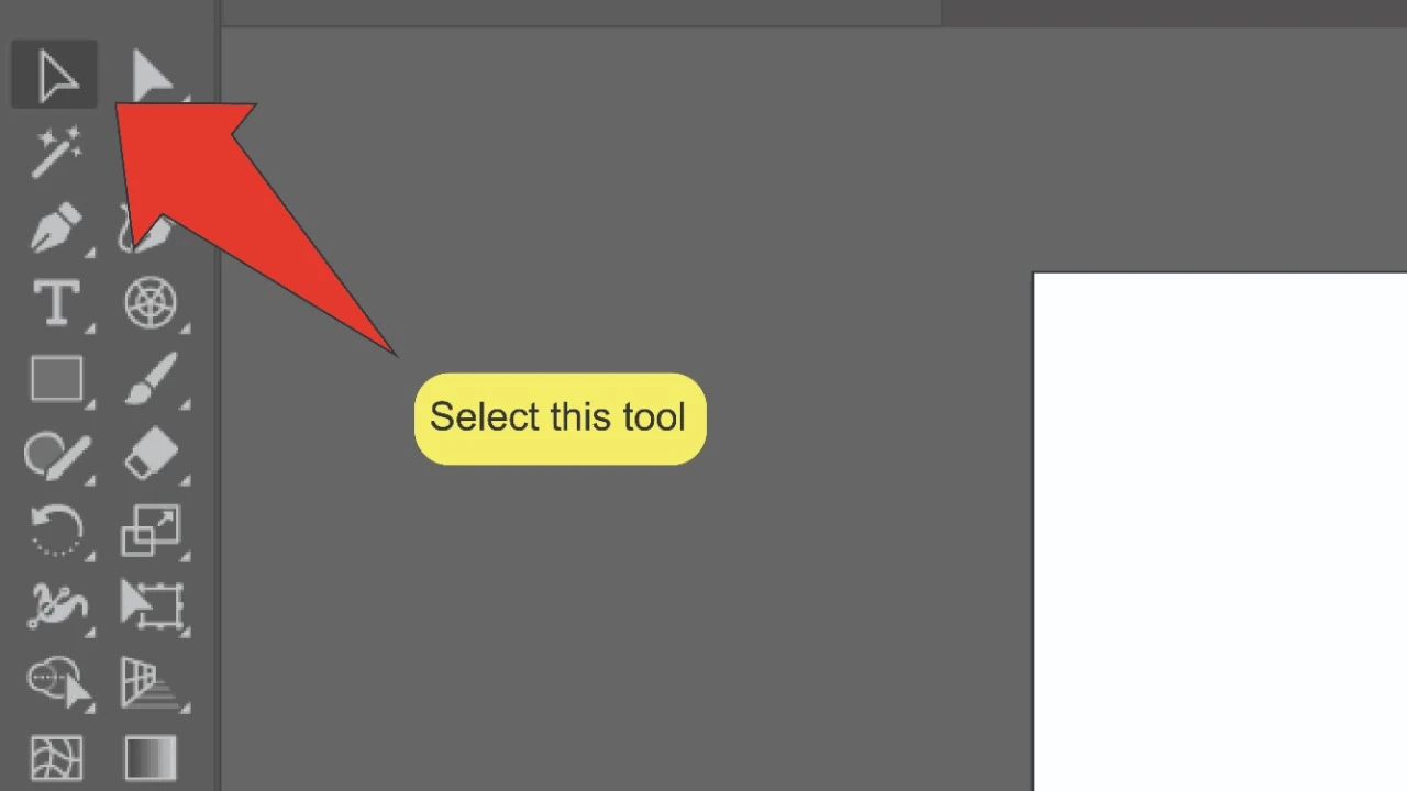 2. Smoothing Edges In Illustrator Using The Sub-selection Tool Step 1