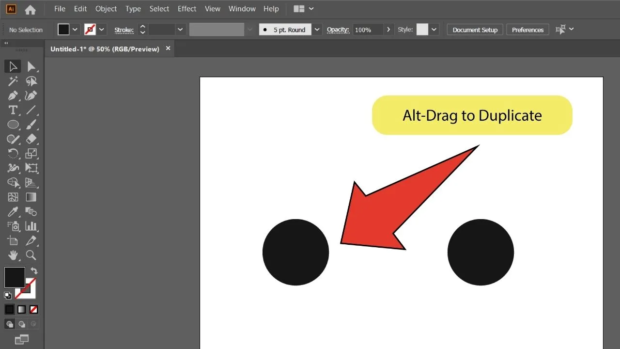 How to Blend Objects in Illustrator Step 5