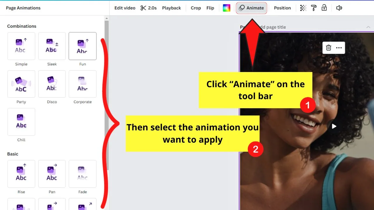 How to Make GIFS in Canva Step 4