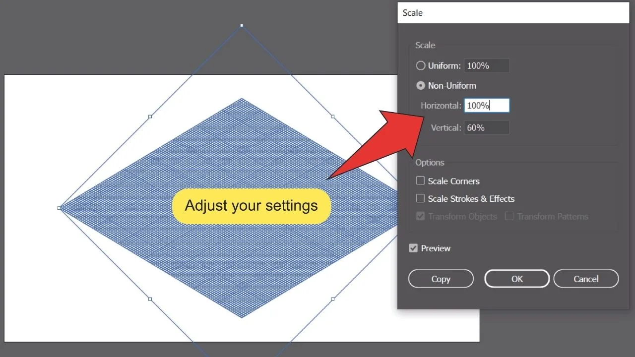 How to make a Grid in Illustrator Step 10