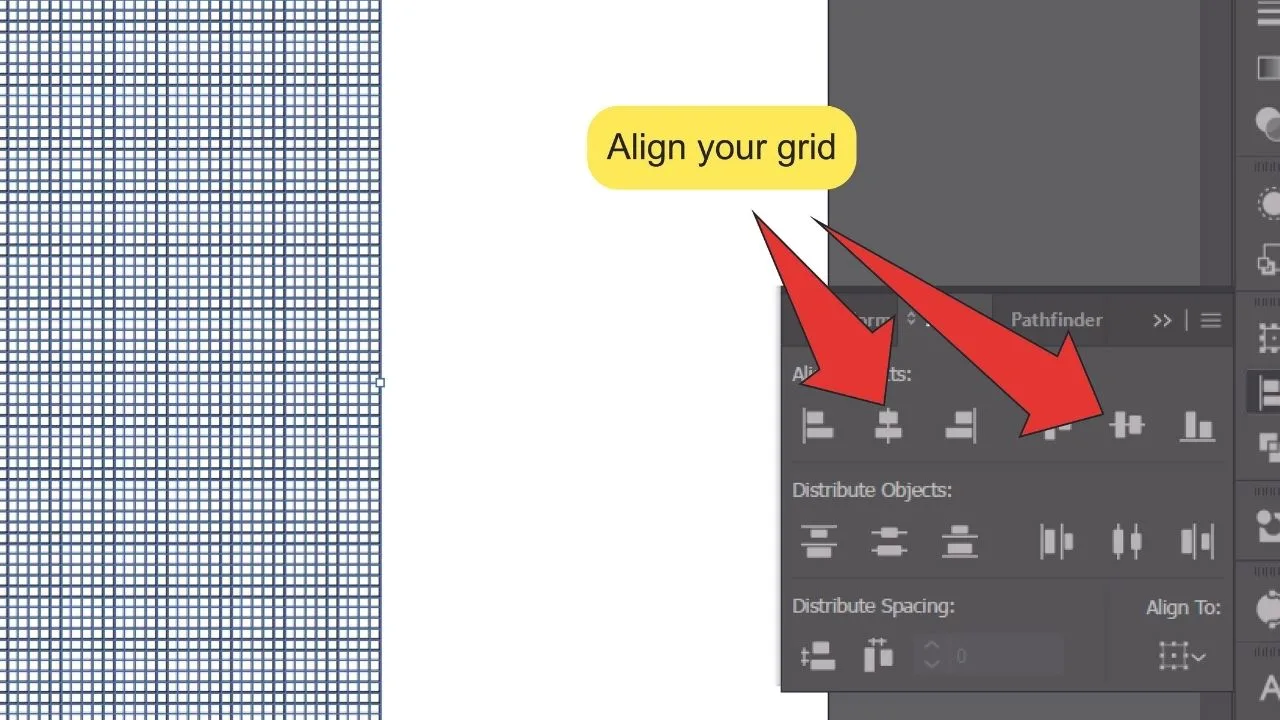 How to make a Grid in Illustrator Step 6