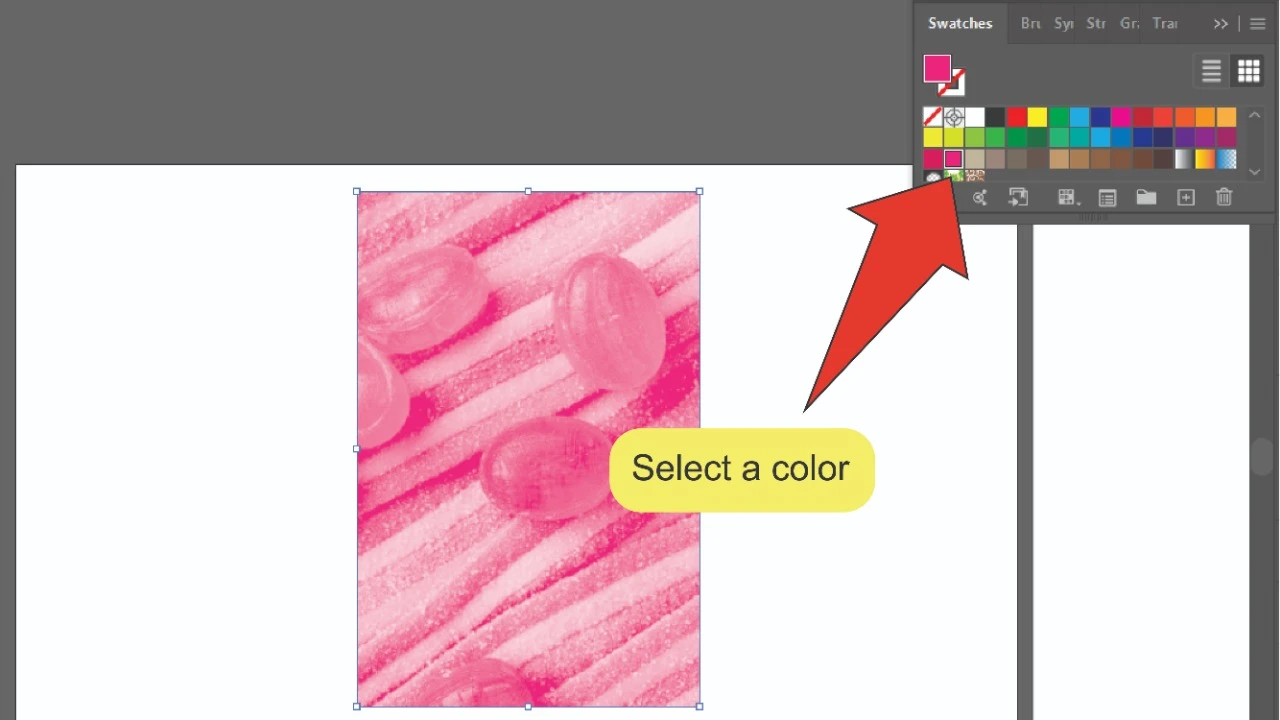 How to change the color of an image in Illustrator Step 9