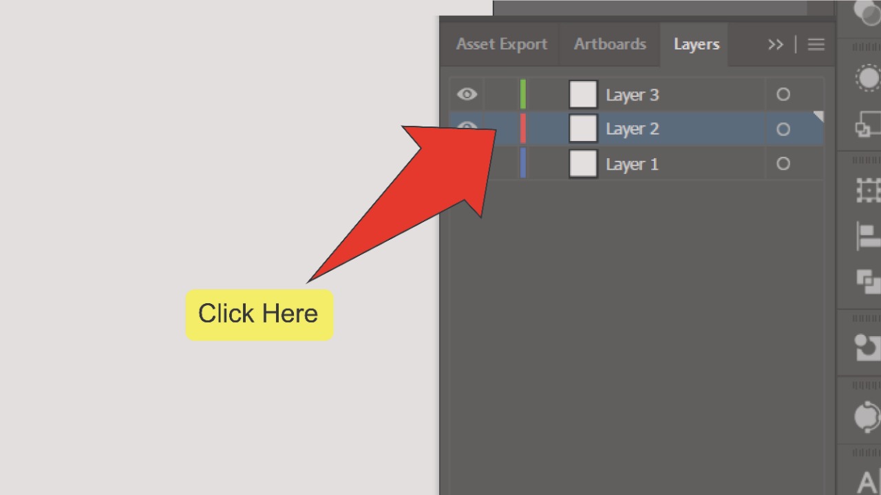How to change the layer color in Illustrator Step 4