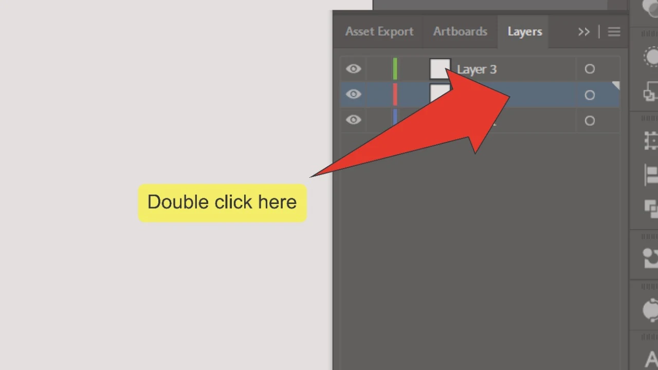 How to change the layer color in Illustrator Step 5