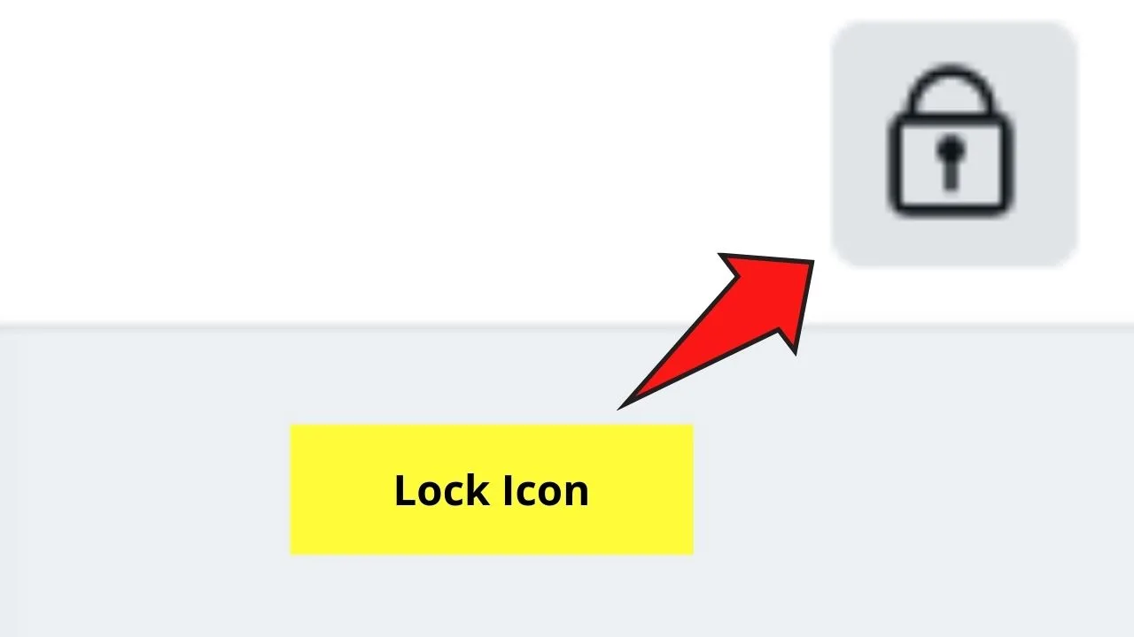 Lock Icon in Canva