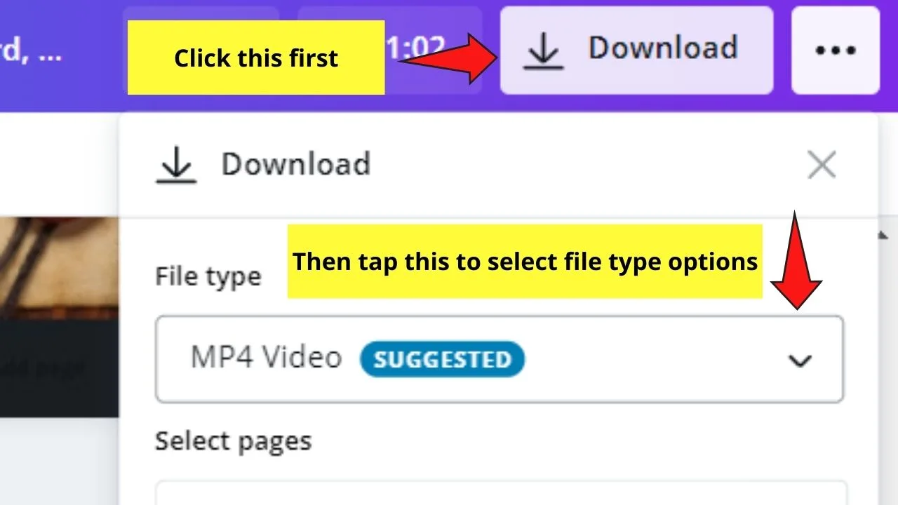 Selecting File Type