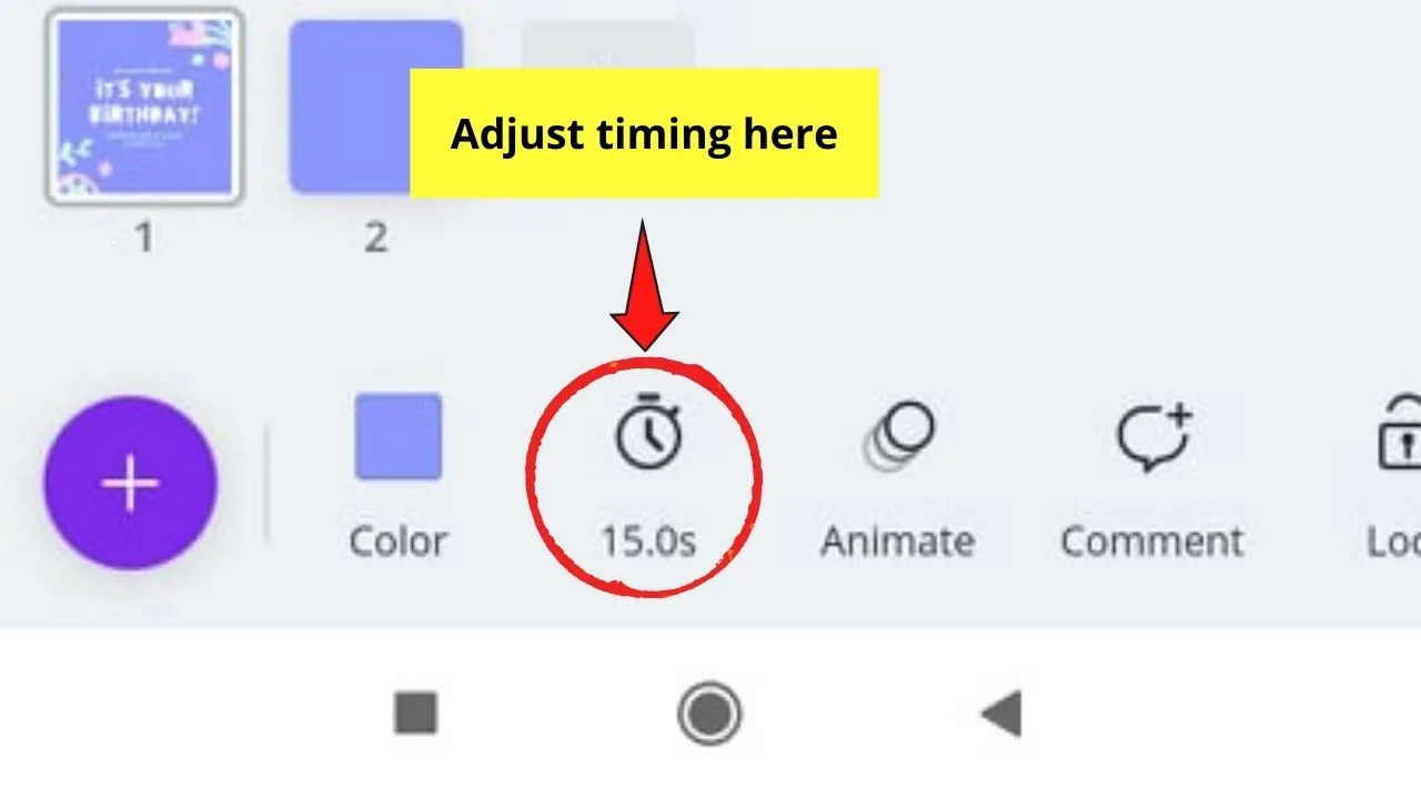 Timing Button