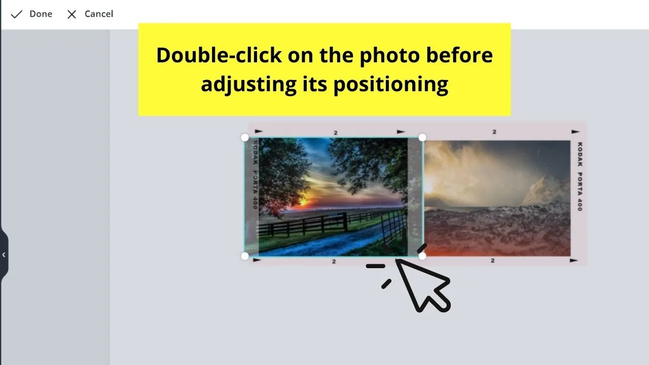 Adjusting Crop Positioning of Photo inside Frame